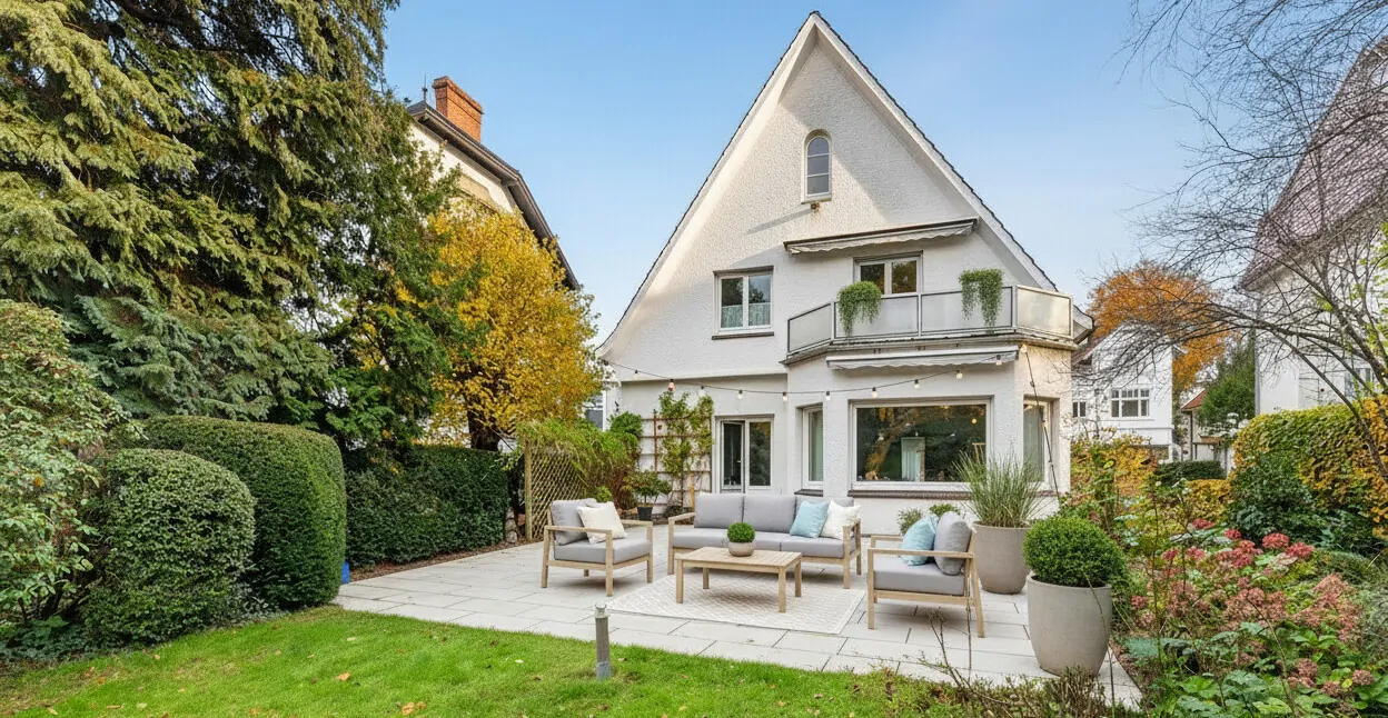 Gartenansicht gestaged