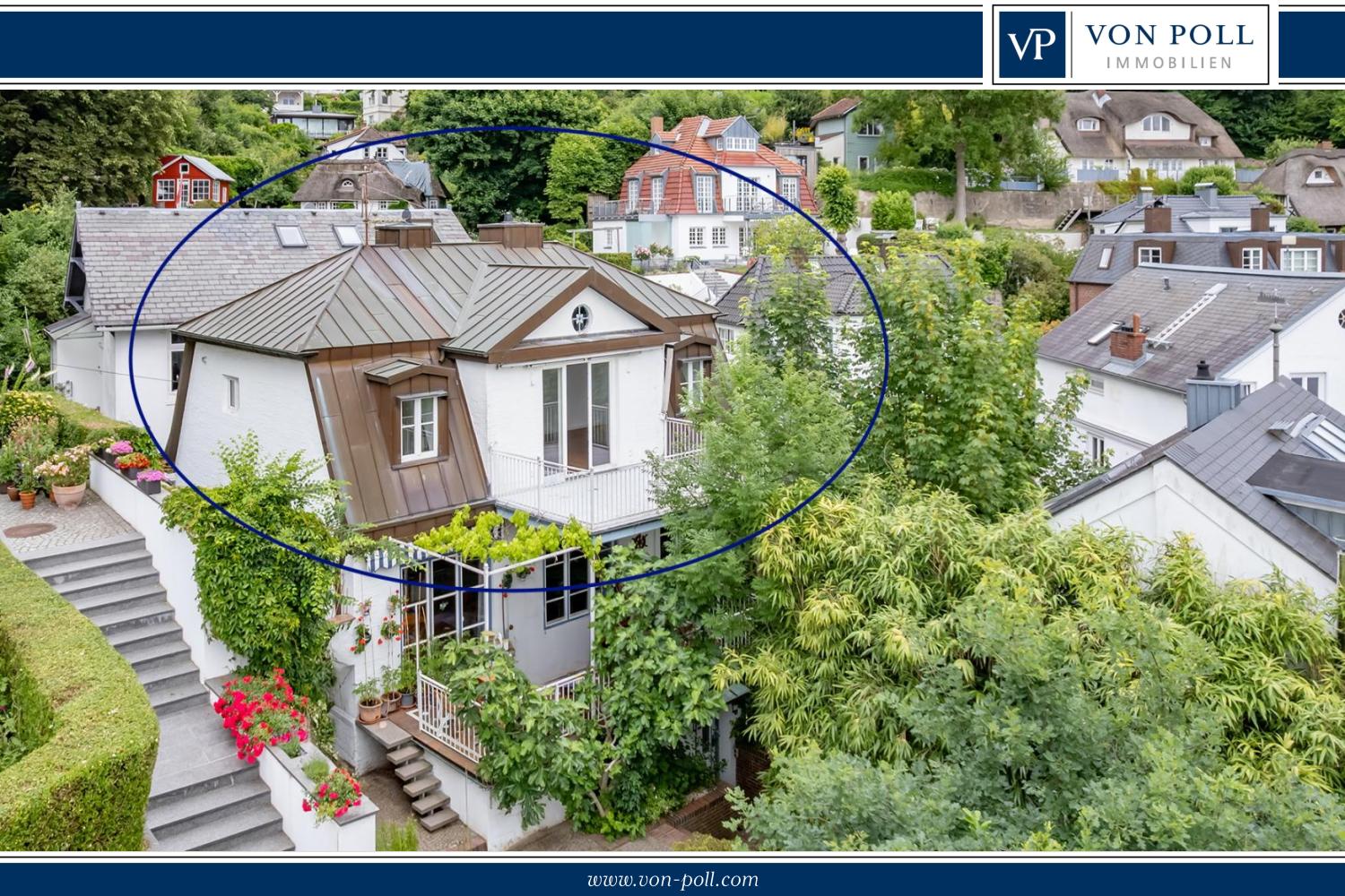 Wohnen im Treppenviertel – mit kleinem Elbblick und Sonnenbalkon