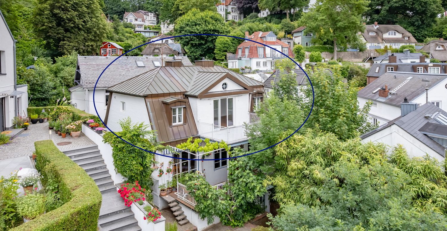 Wohnen im Treppenviertel – mit kleinem Elbblick und Sonnenbalkon