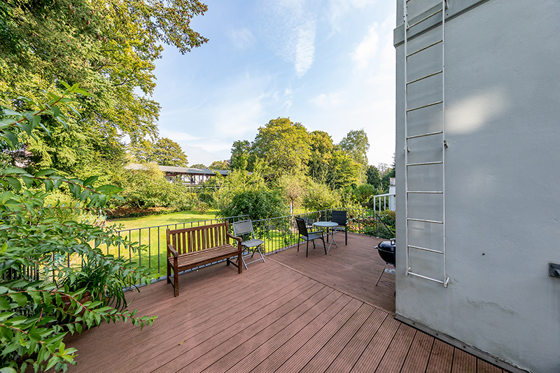 Aussicht von der westlichen Seite der Villa