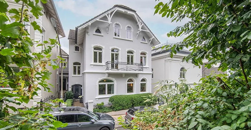 Ansicht von der Straße