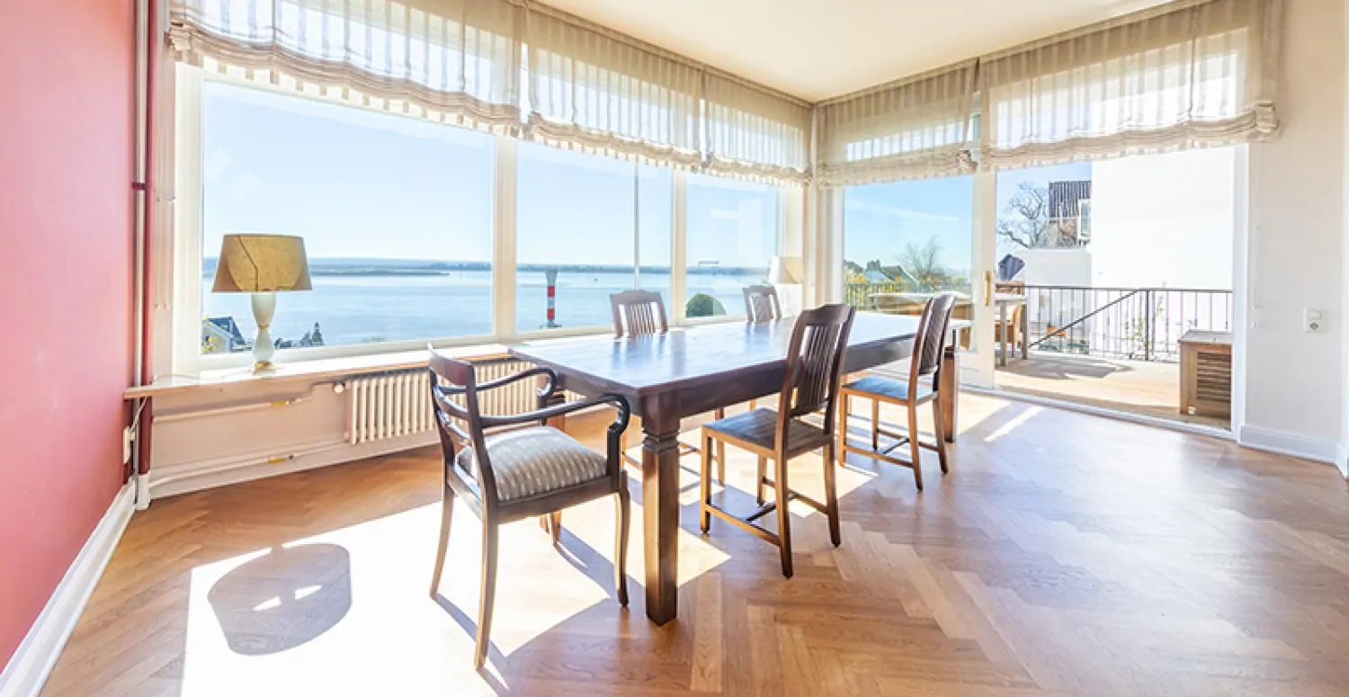 Malerischer Blick aus dem Wohnzimmer