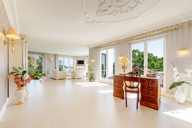 ... with access to two south-facing balconies