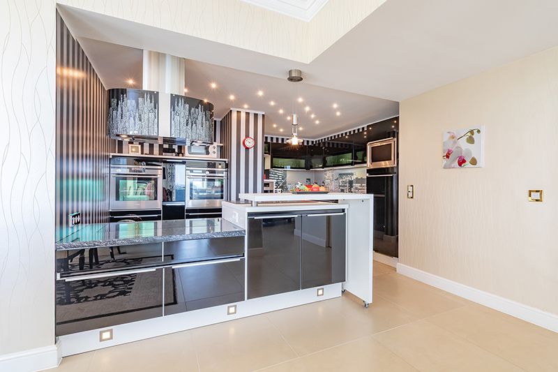 ... and the open plan kitchen