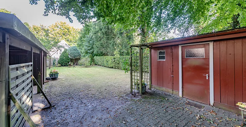 Blick in den hinteren Garten