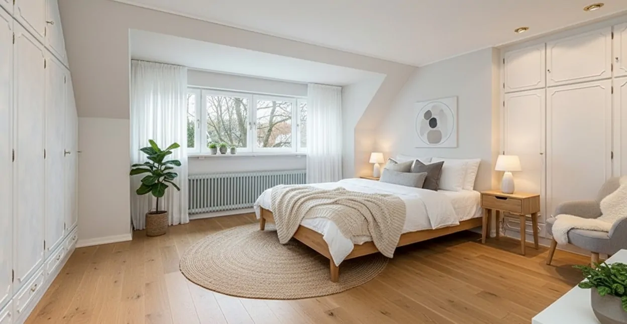 Schlafzimmer gestaged