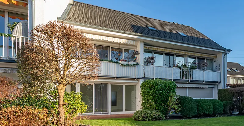 Gartenansicht Erdgeschosswohnung