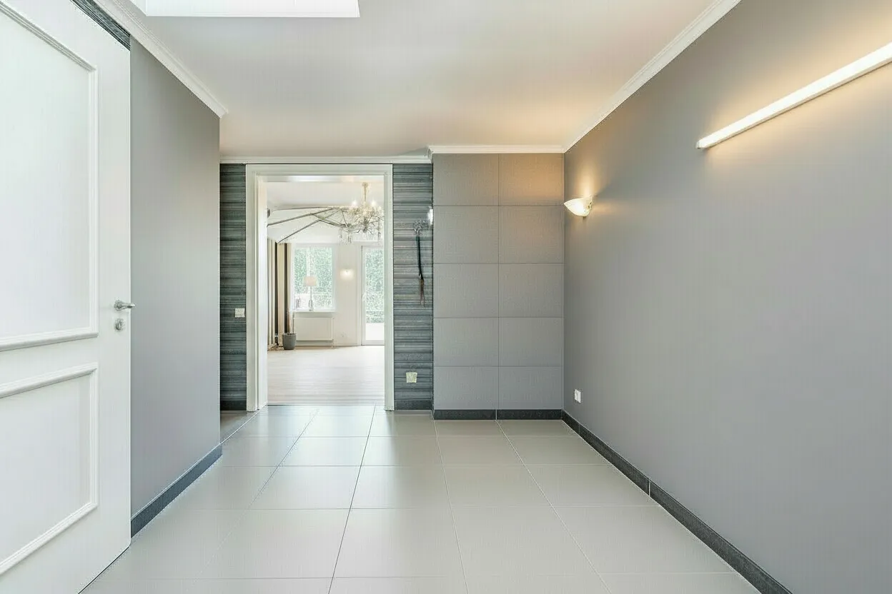 (KI) Entrée mit Blick in die größere Wohnung (KI)