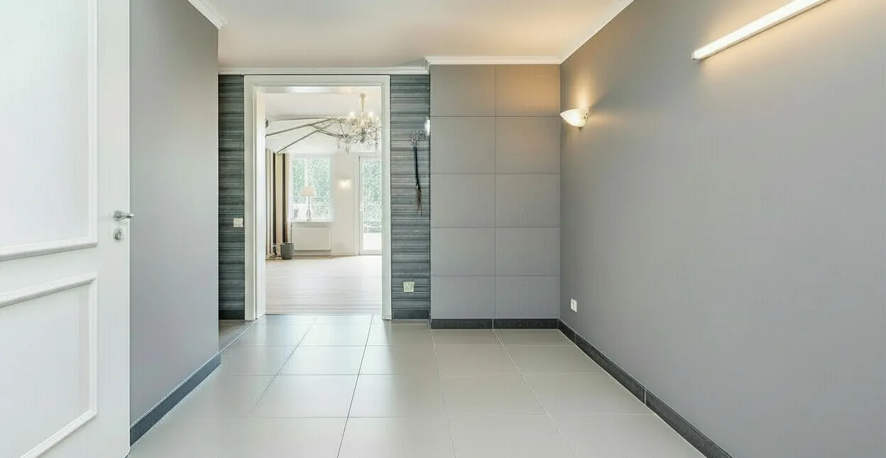 (KI) Entrée mit Blick in die größere Wohnung (KI)