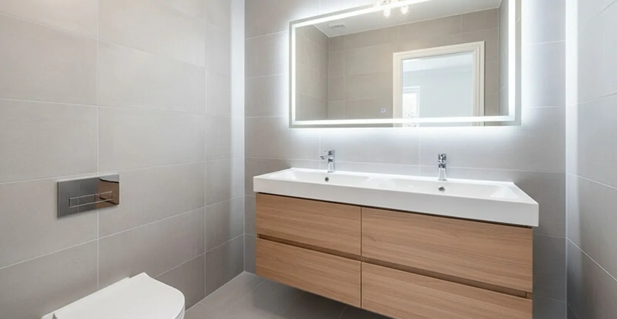 (KI) Gäste-WC in der unteren Ebene (KI)