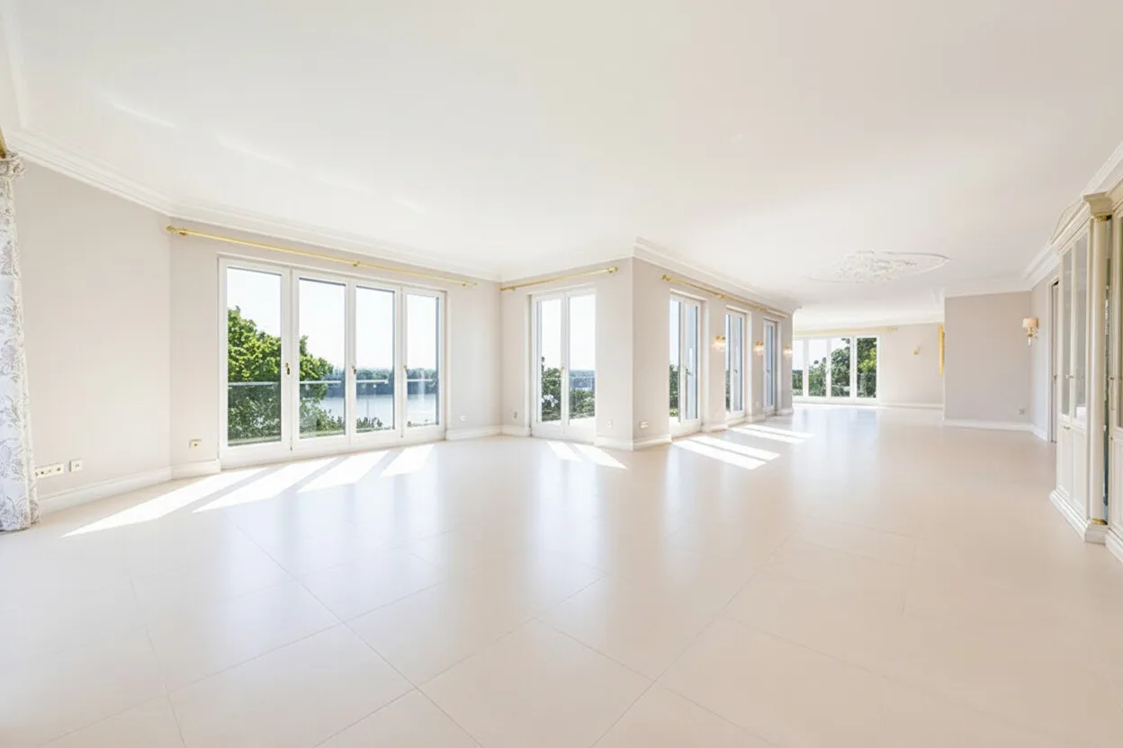 (KI) Wohnbereich (ca. 136 m²) in der unteren Ebene ... (KI)