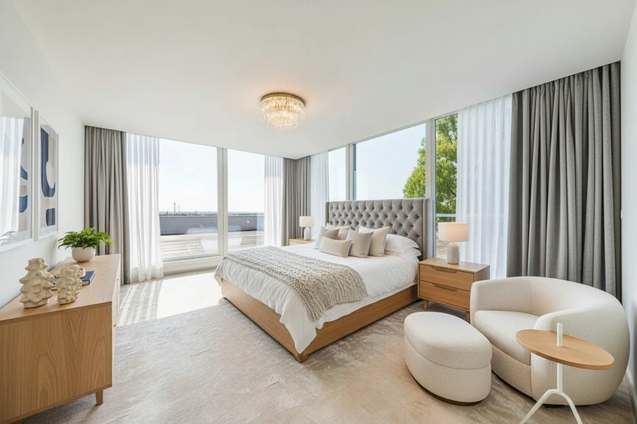 (KI) Gästezimmer im Staffelgeschoss (KI)