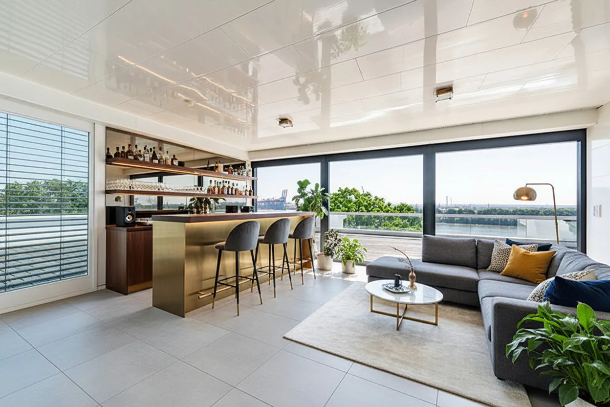 (KI) Große Loggia im Staffelgeschoss (KI)