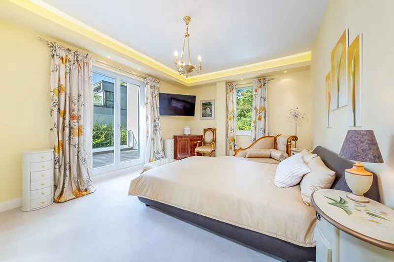 Schlafzimmer 3 in der kleineren Wohnung