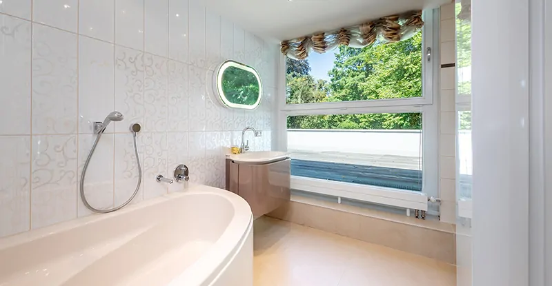 Badezimmer im Staffelgeschoss