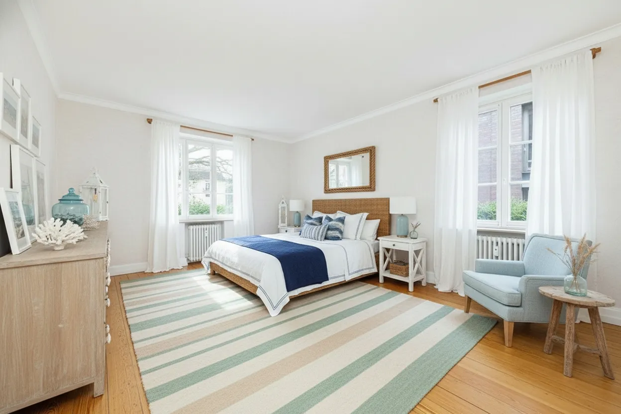 Nach hinten 'raus gelegenes Schlafzimmer, Gartenzimmer