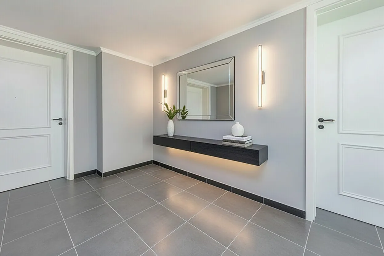 (KI) Fahrstuhlzugang und Entrée für beide Penthouse-Maisonettes (KI)