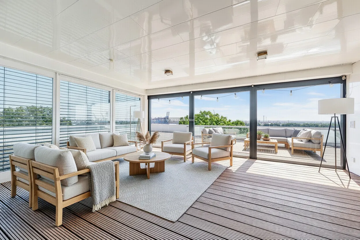 Große Loggia im Dachterrassengeschoss