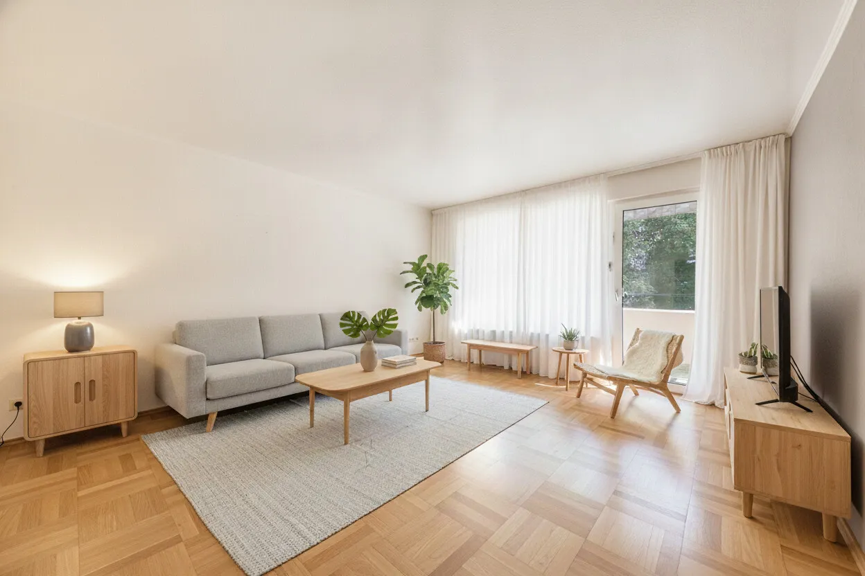 Wohnzimmer gestaged