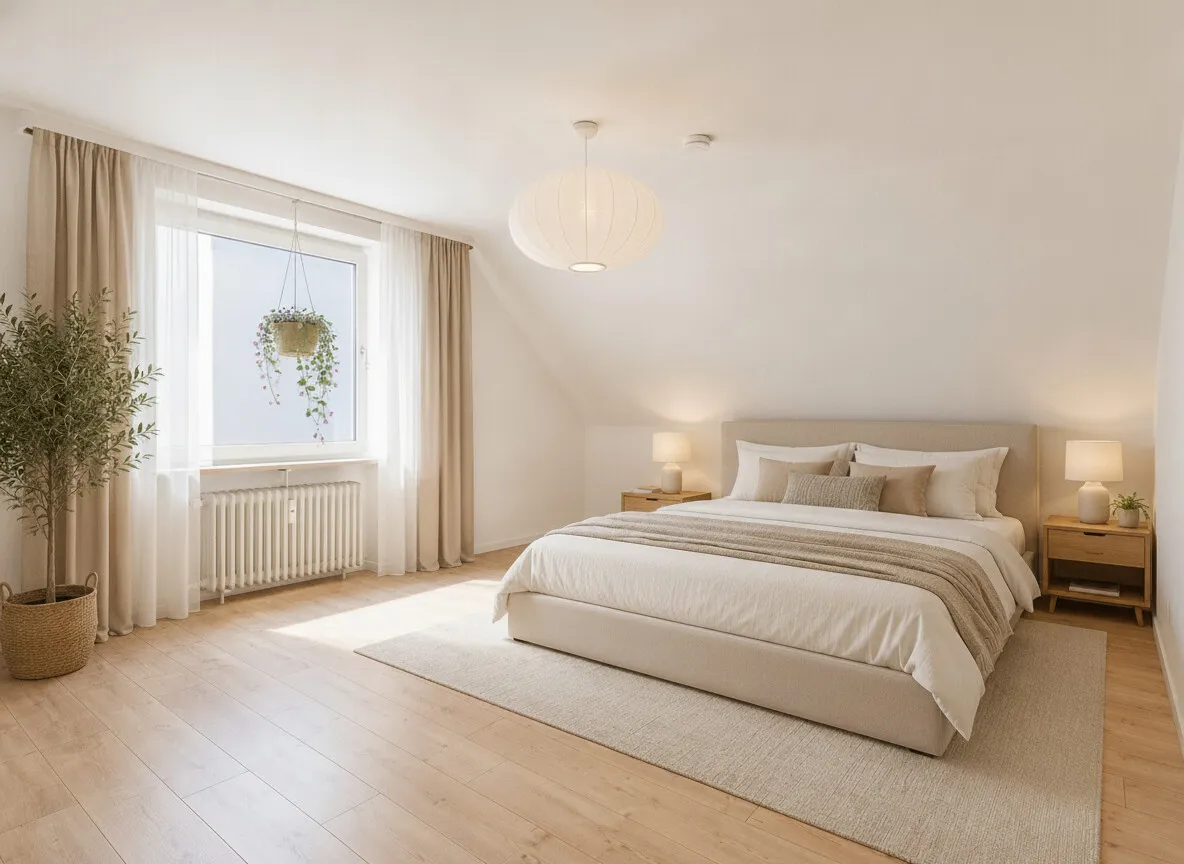 Schlafzimmer -Möblierungsvorschlag
