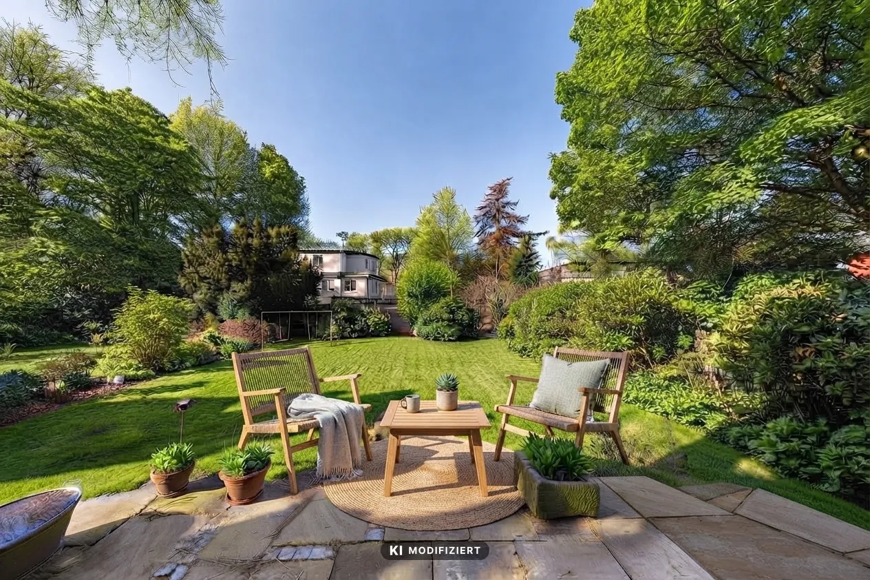 Terrasse mit Garten