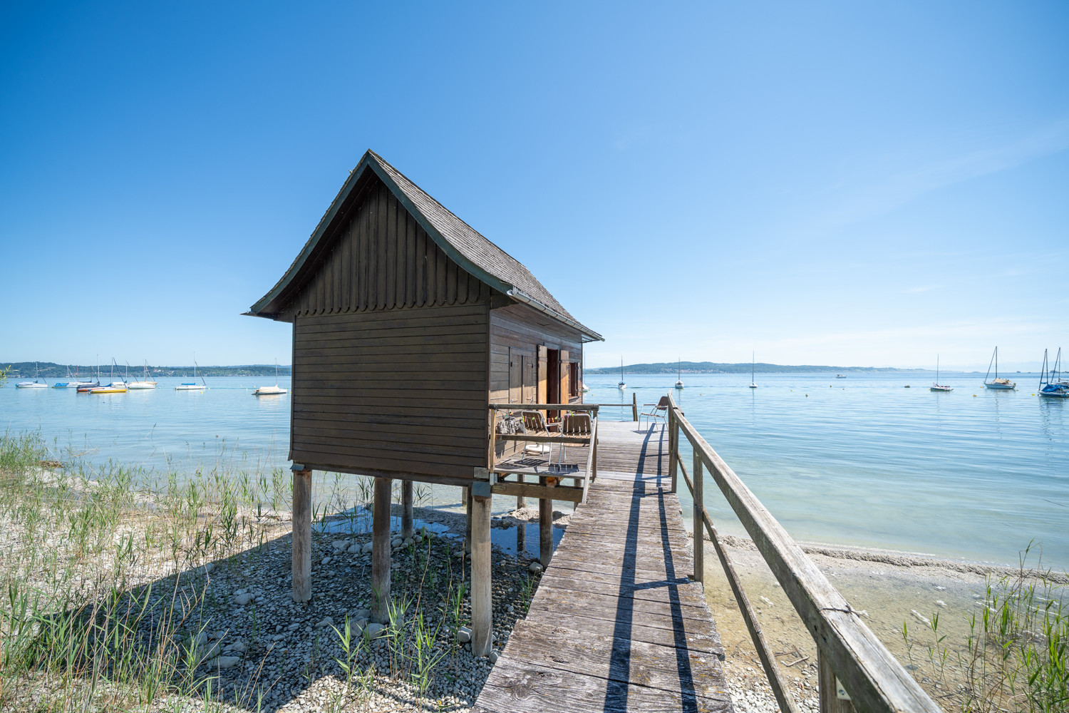 Traumaussicht auf den See