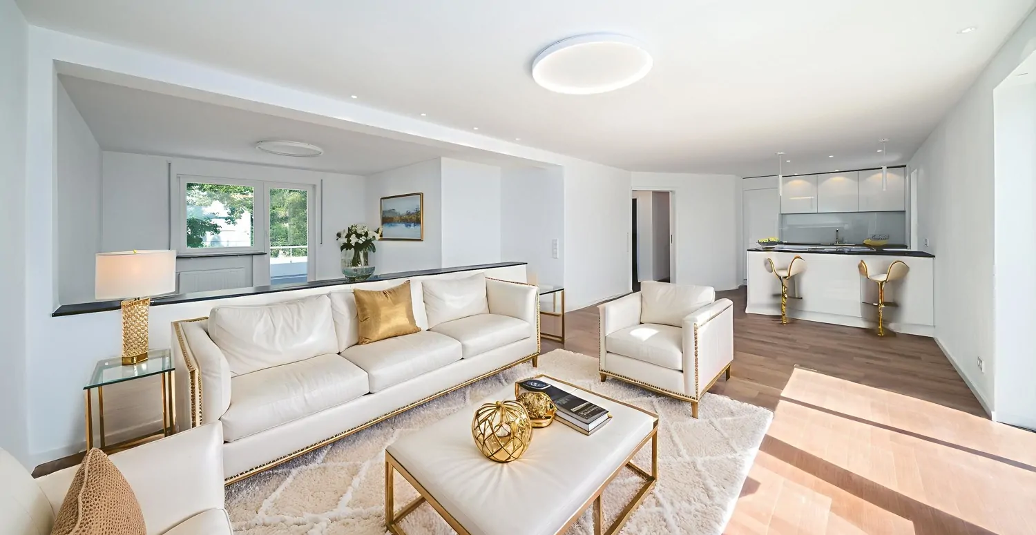 Wohn - Essbereich mit Zugang zur Süd-West Terrasse