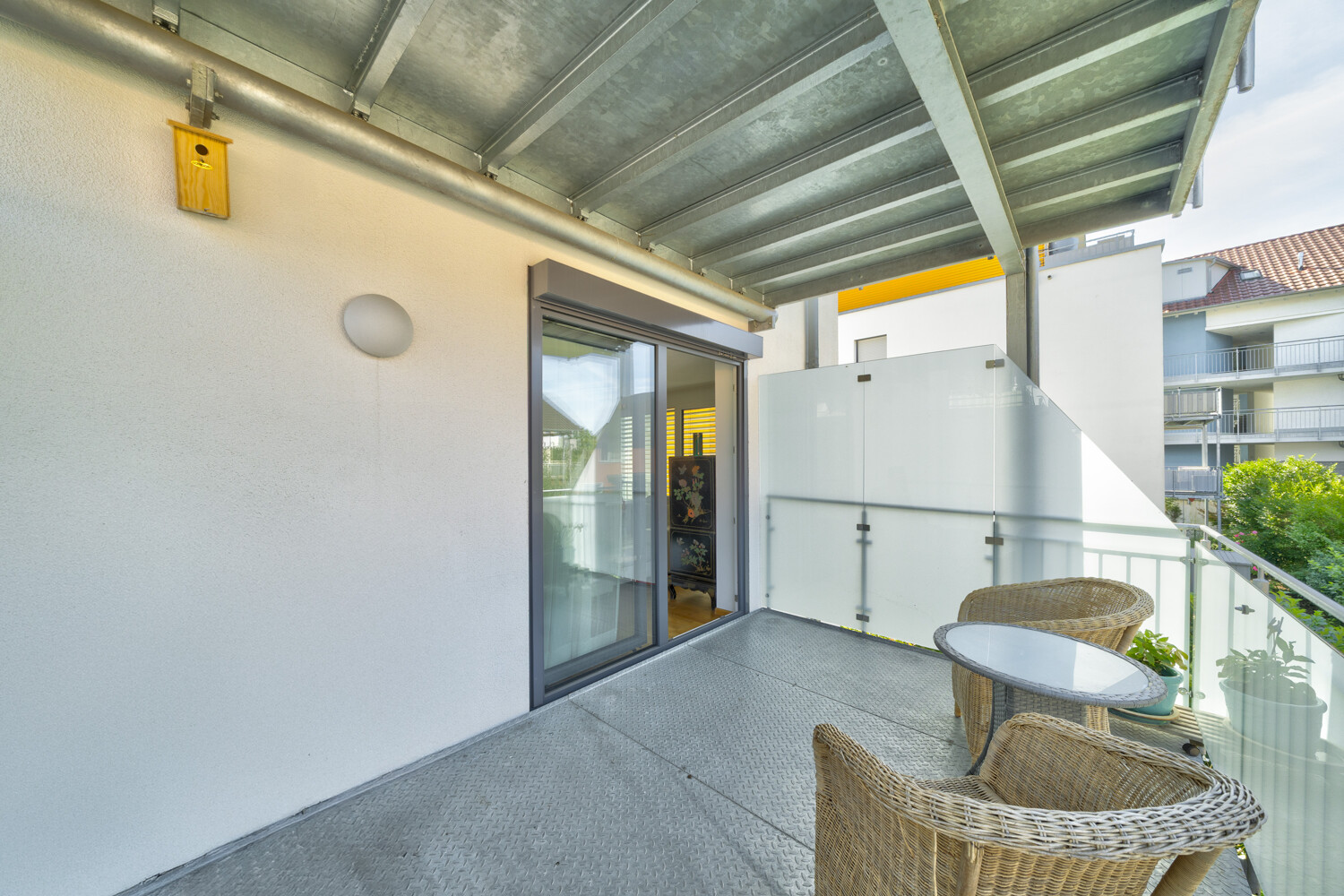 Sonniger Balkon