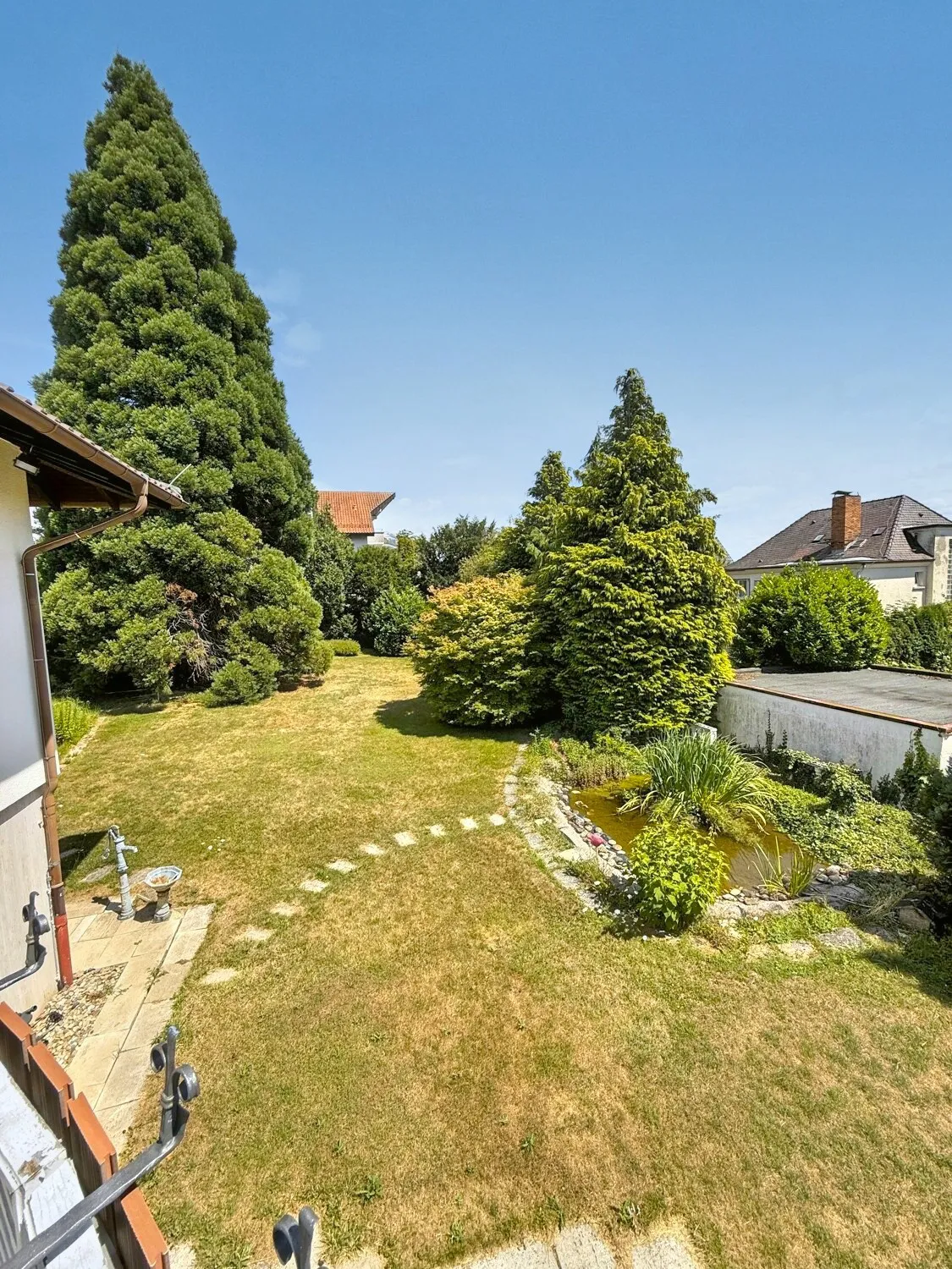 Blick vom Balkon