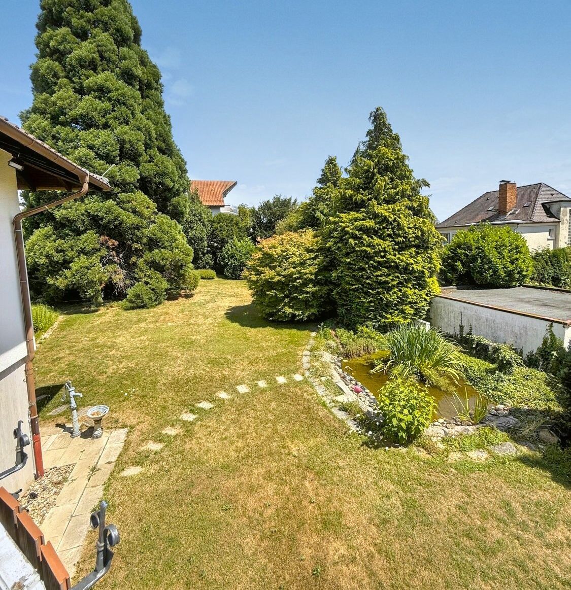 Blick vom Balkon