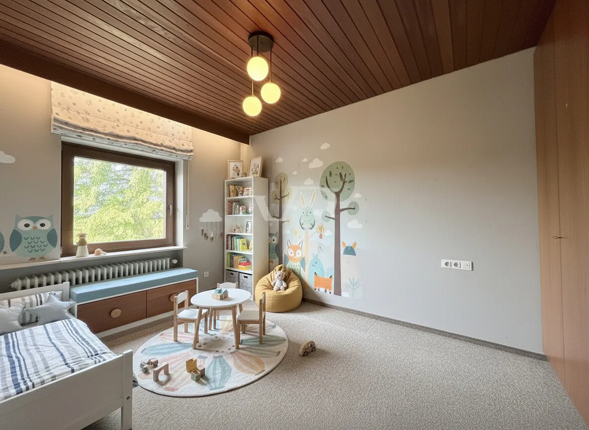 Zimmer OG mit KI möbliert