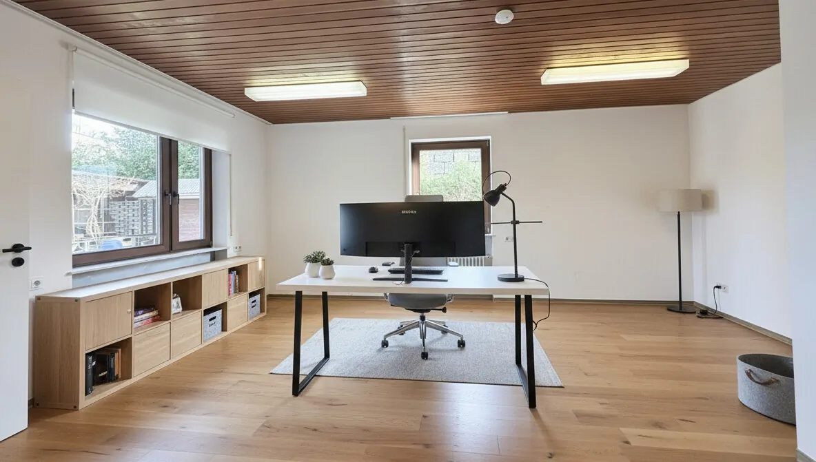 Zimmer Anbau EG mit KI möbliert