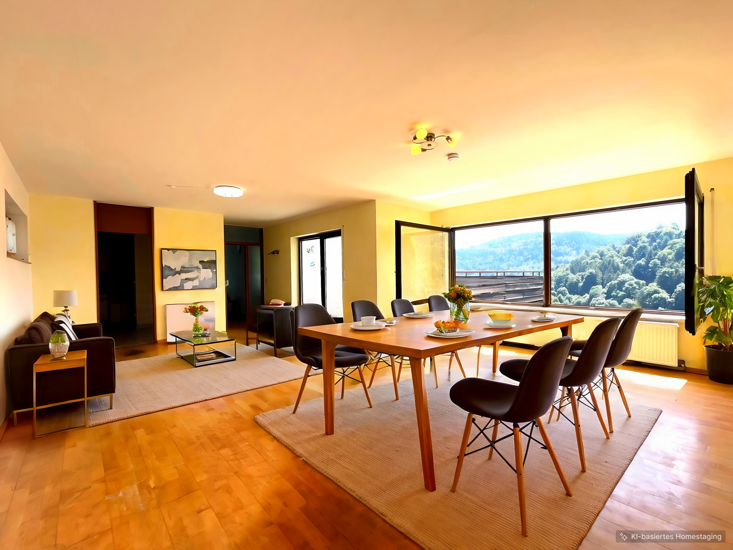 Wohn- und Esszimmer mit KI