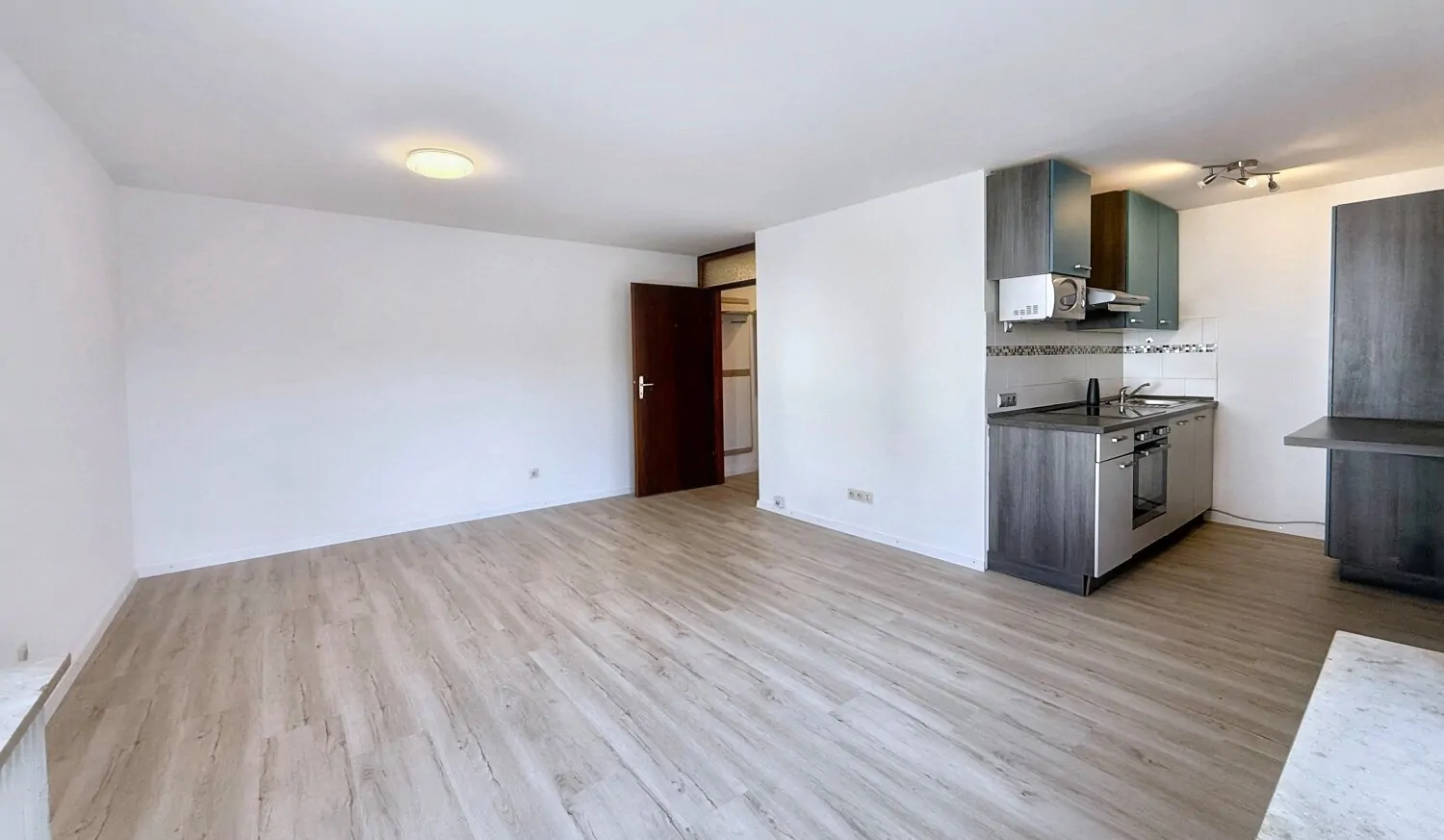 Wohnraum mit offener Küche