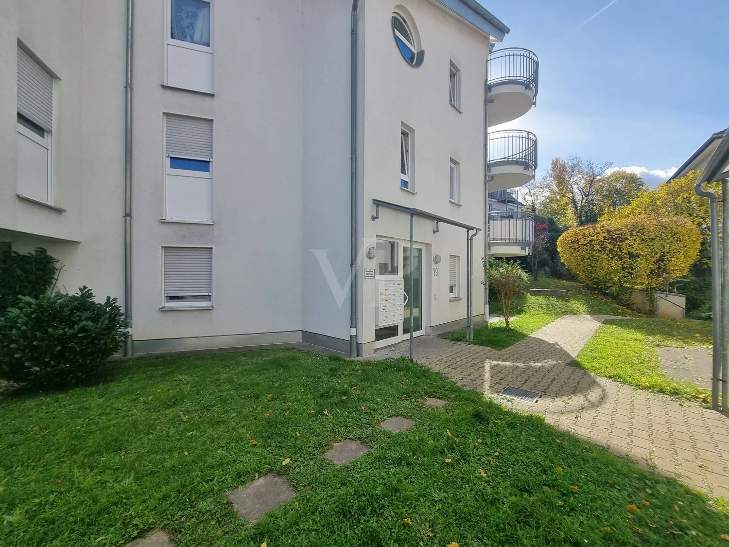 Außenbereich der Wohnanlage