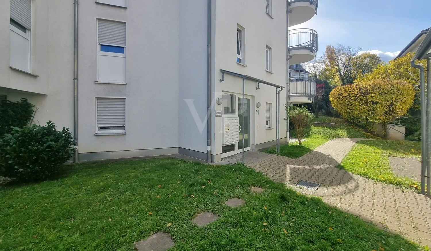 Außenbereich der Wohnanlage