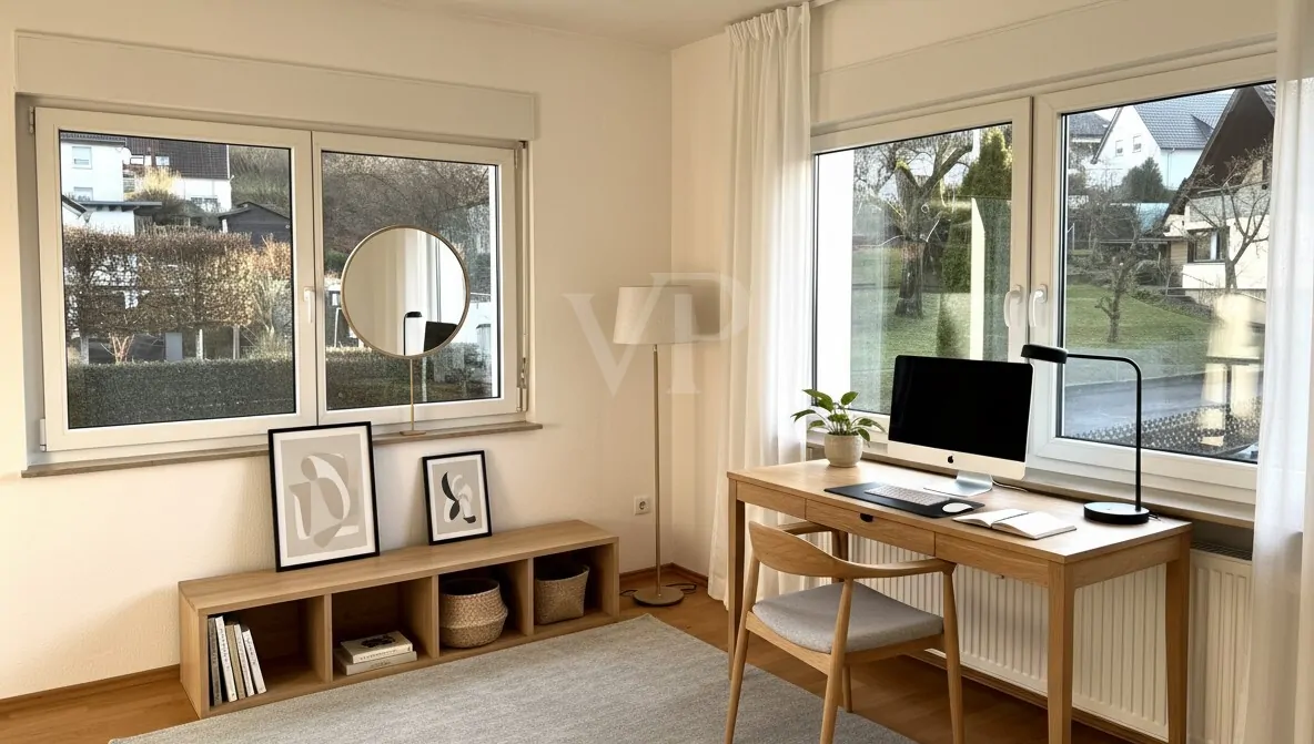 Beispiel Arbeitszimmer (KI generiert)