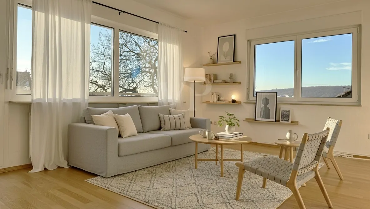 Beispiel Wohnzimmer (KI generiert)