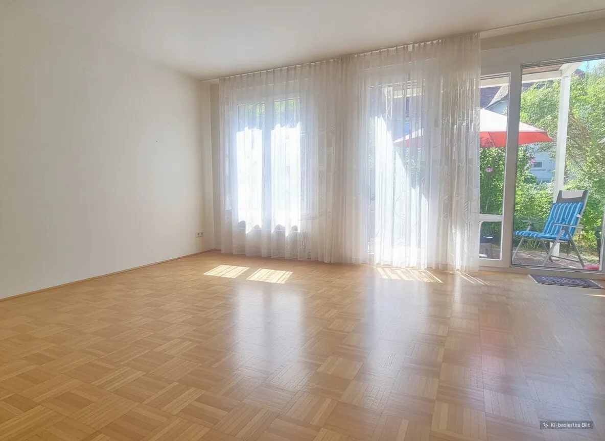 Geräumter Wohnbereich (KI-Beispiel)