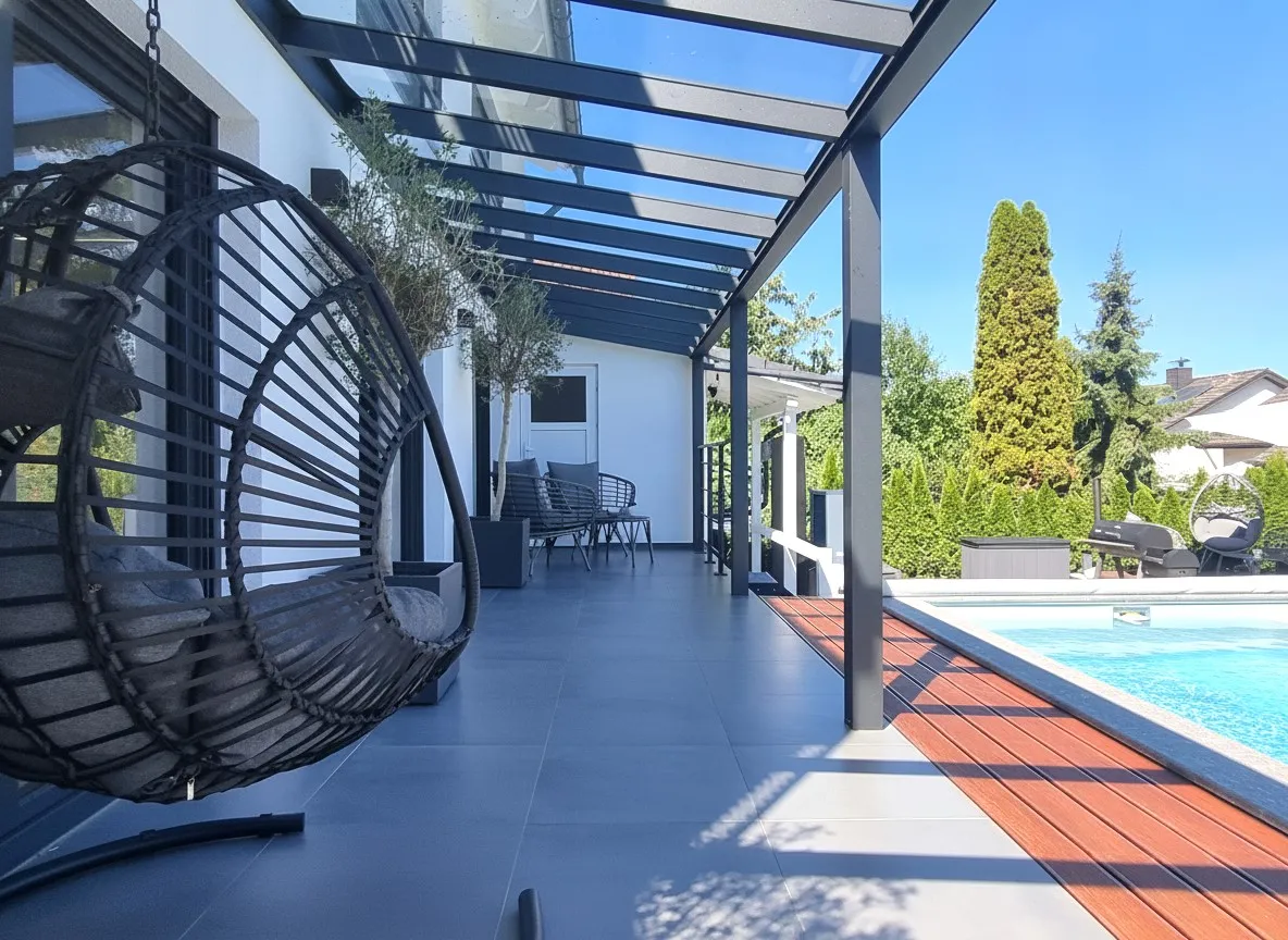 Überdachte Terrasse