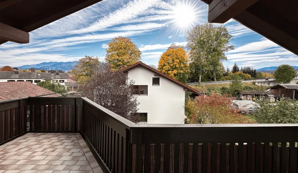 Süd-Balkon mit Aussicht