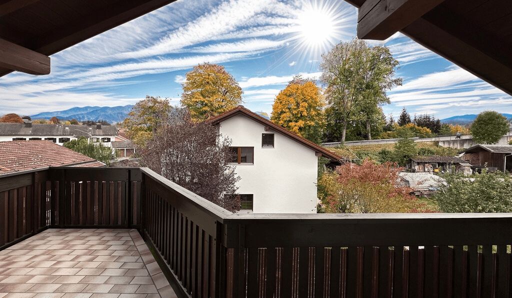 Süd-Balkon mit Aussicht