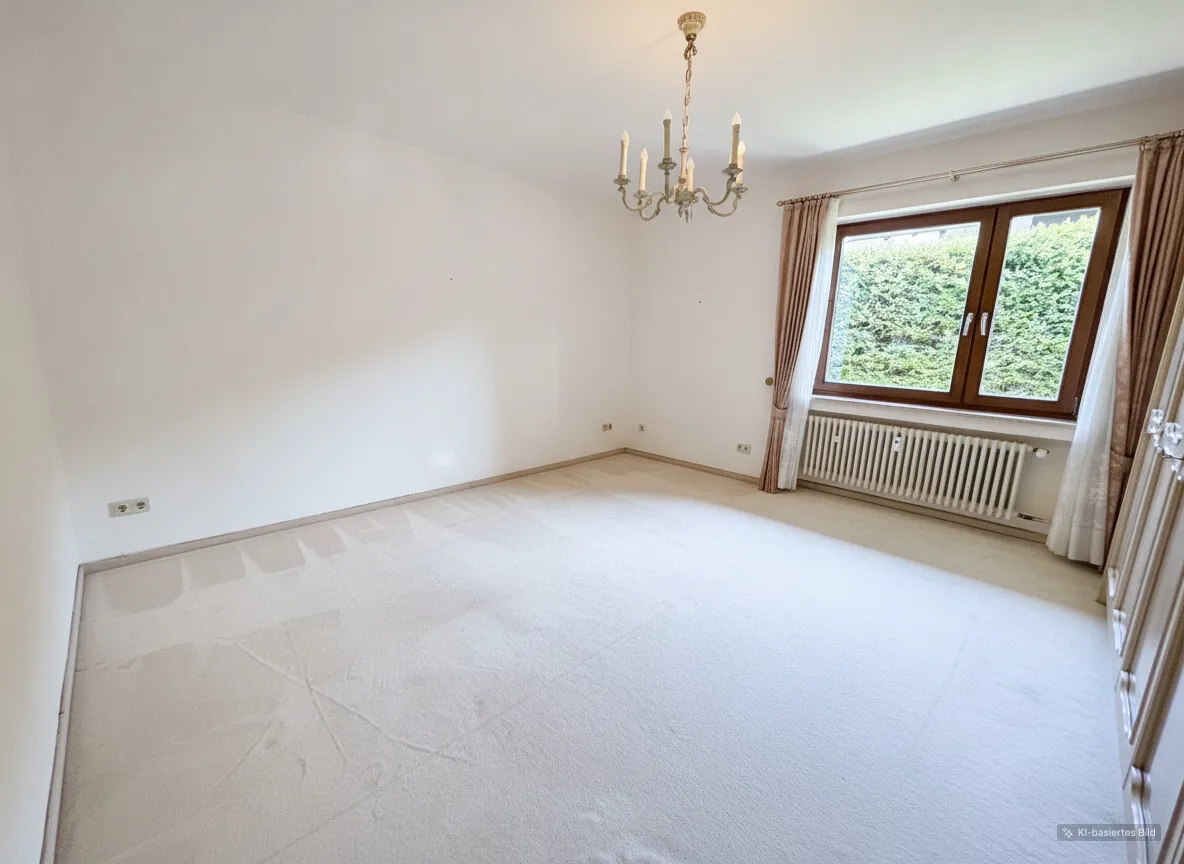 Schlafzimmer ohne Möbel