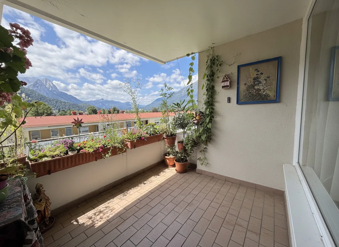 Loggia mit Aussicht