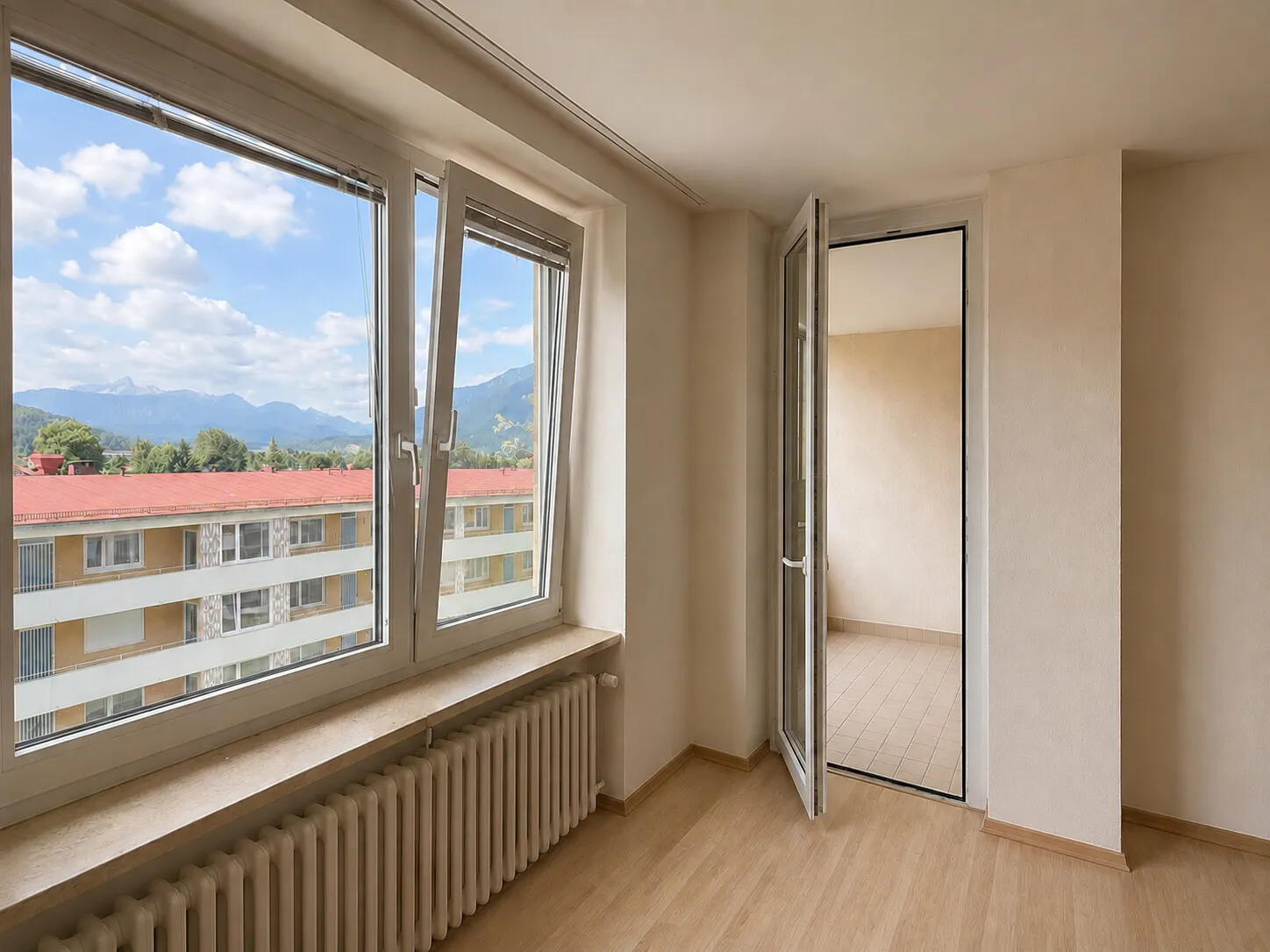 Klein und fein – vermietetes Appartement mit Bergblick, zentrumsnah
