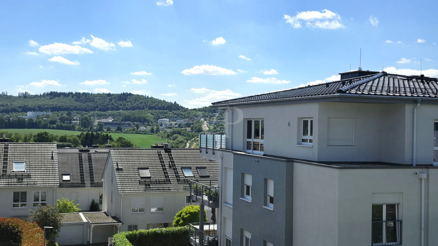 Blick vom Balkon