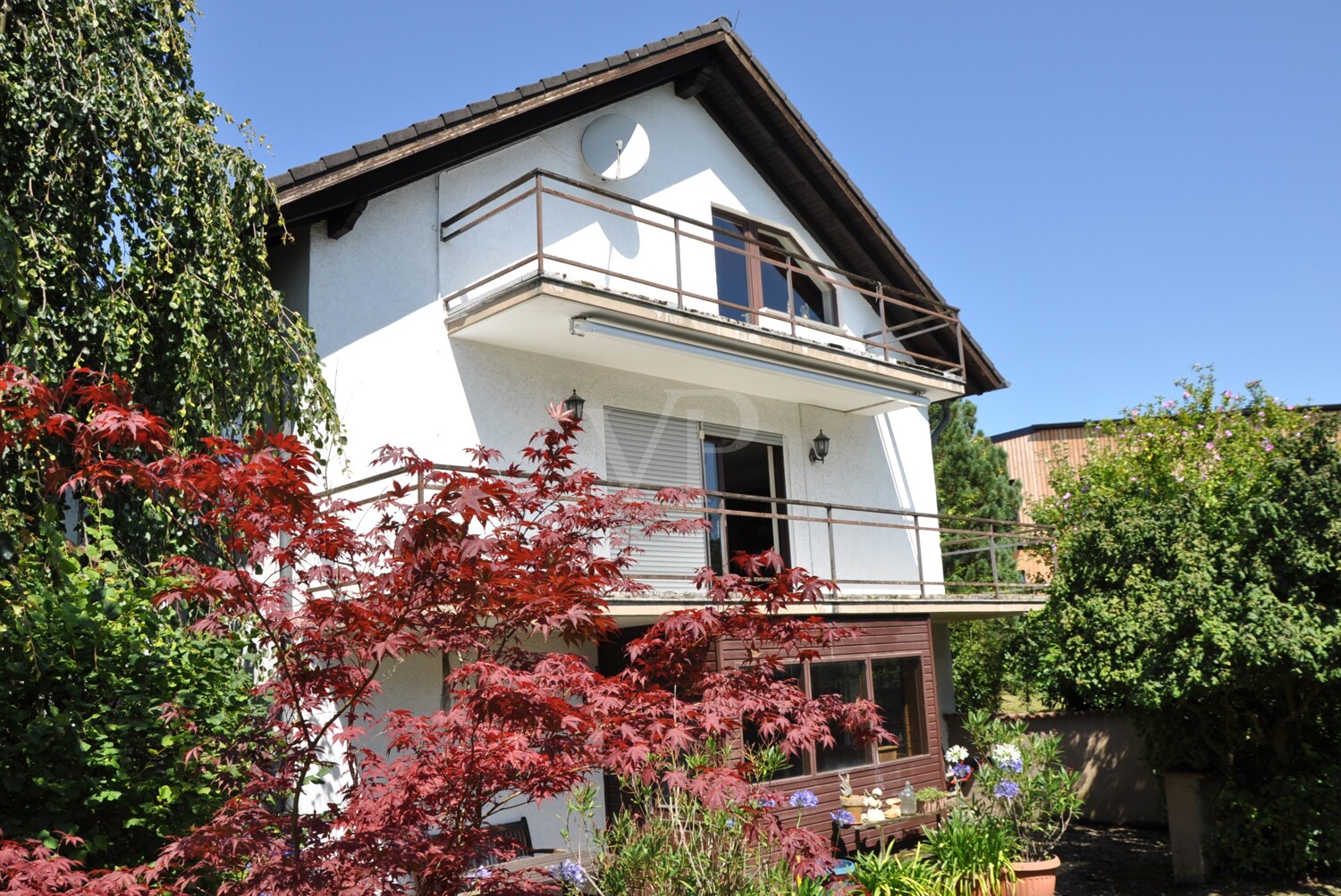 Hausansicht vom Garten