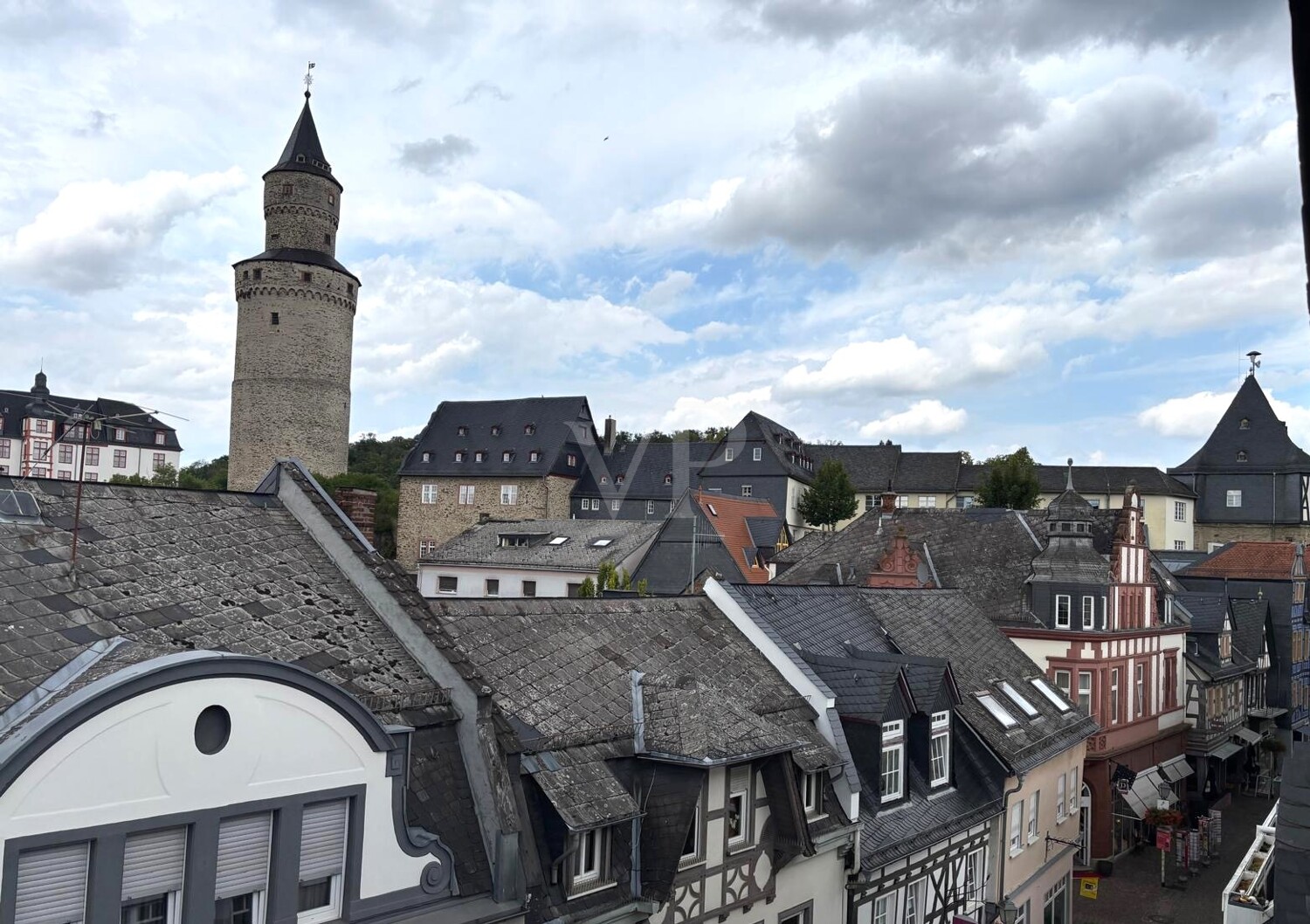 Blick zum Hexenturm (aus dem Schlafzimmer)