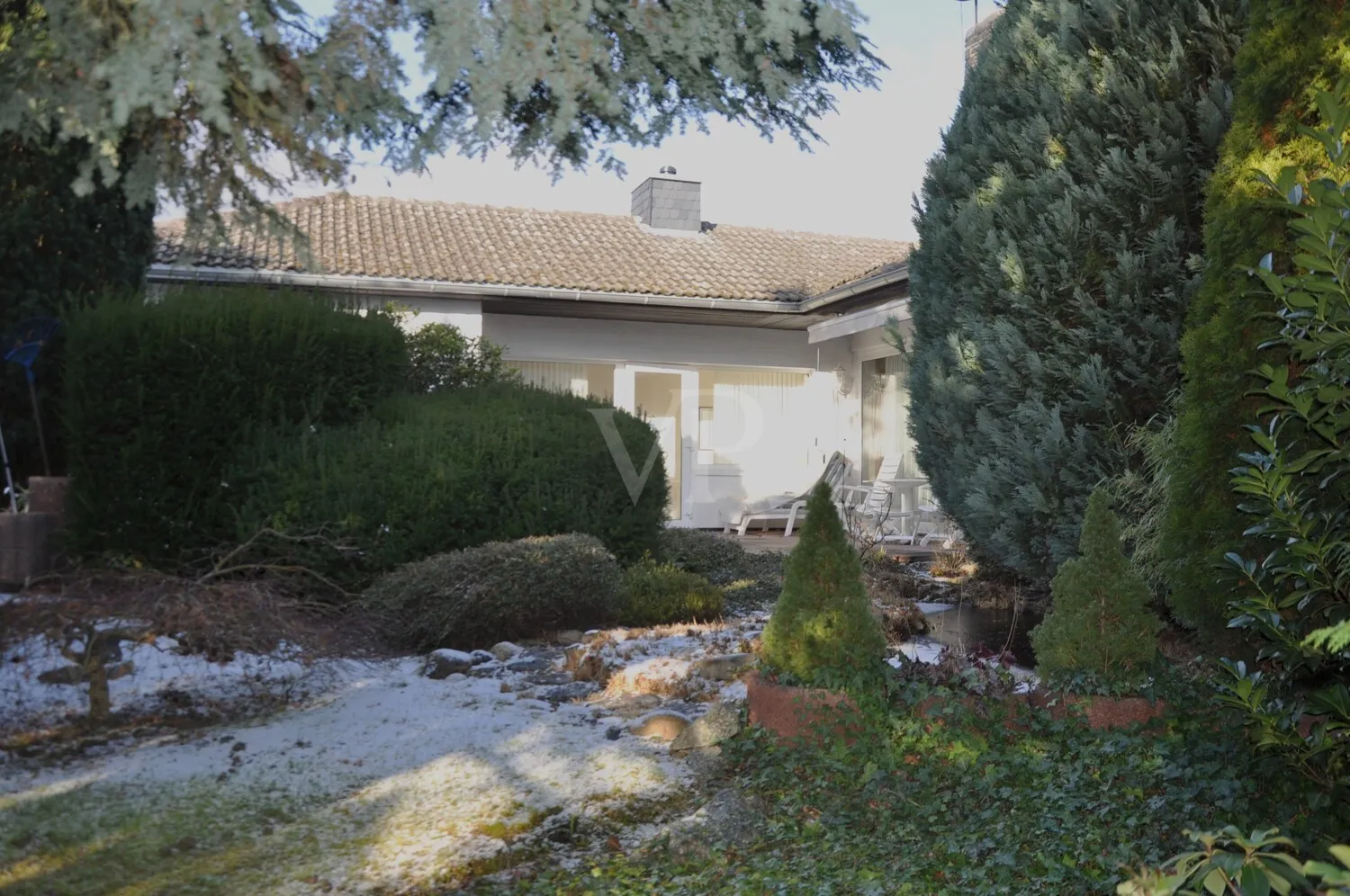 Blick vom Garten aus