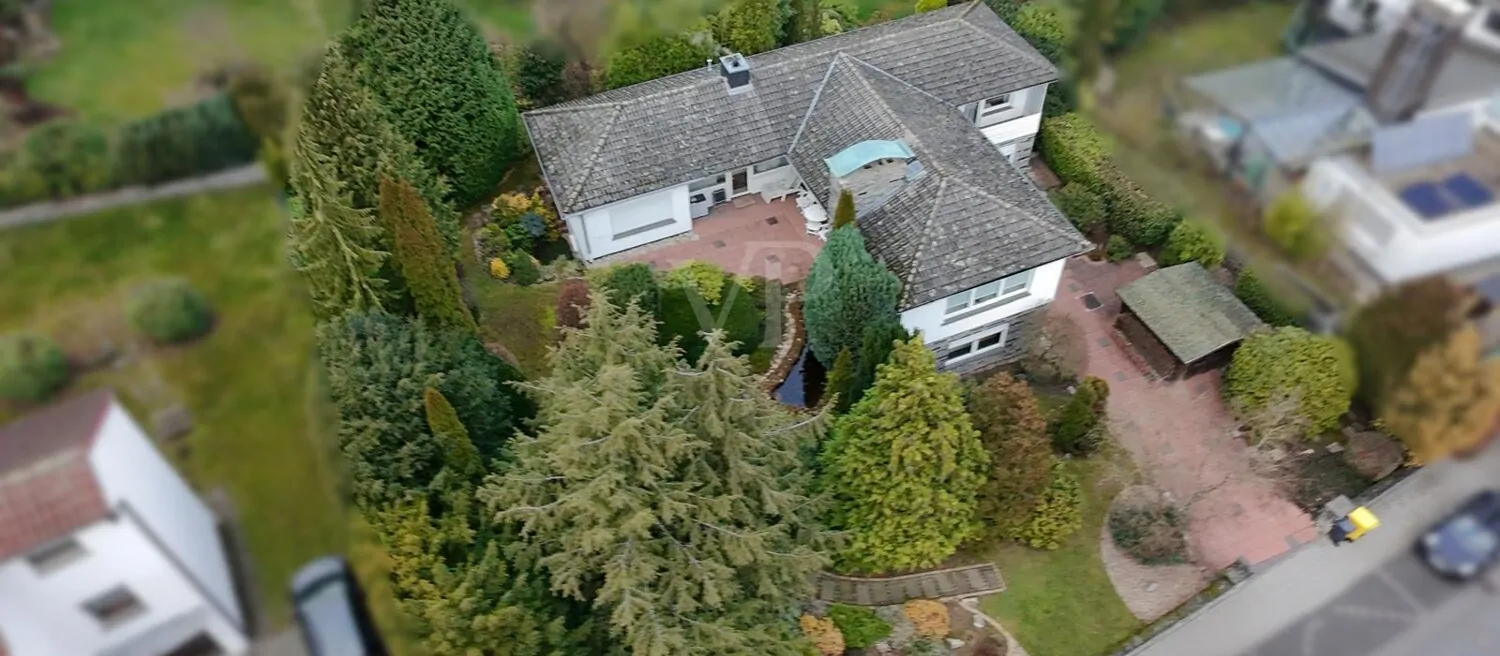 Blick auf das Grundstück